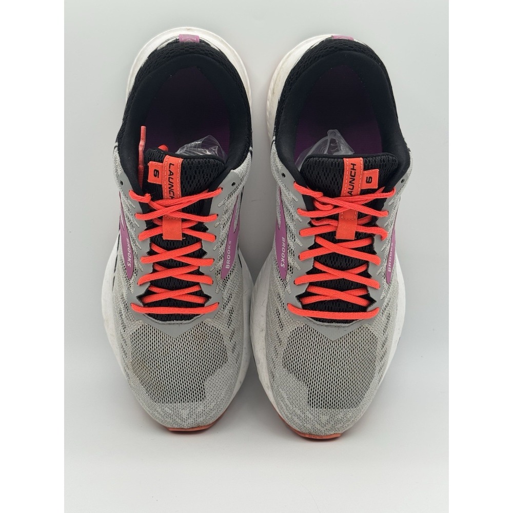 Brooks Launch Running Shoes Women's Size9 B Gray Pink Orange Sneakers - Picture 7 of 11